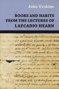 Books and Habits from the lectures of Lafcadio Hearn_cover