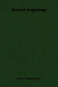 Barnard Beginnings_cover