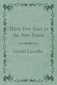 Thirty-Five Years in the New Forest_cover
