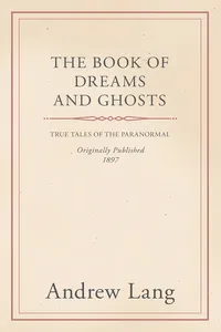 The Book of Dreams and Ghosts_cover