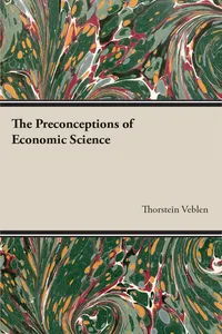 The Preconceptions of Economic Science_cover