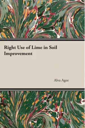 Right Use of Lime in Soil Improvement