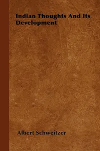 Indian Thoughts and Its Development_cover