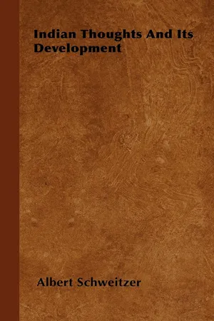 Indian Thoughts and Its Development