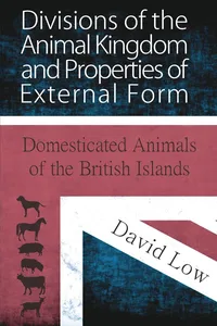 Divisions of the Animal Kingdom and Properties of External Form_cover