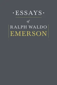 Essays By Ralph Waldo Emerson_cover