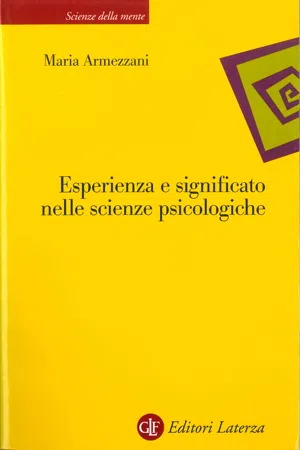 Esperienza e significato nelle scienze psicologiche