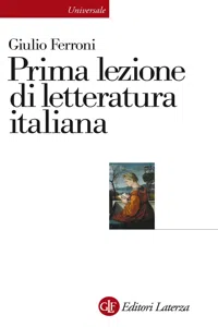 Prima lezione di letteratura italiana_cover