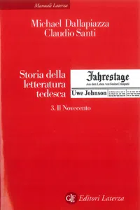 Storia della letteratura tedesca. 3. Il Novecento_cover