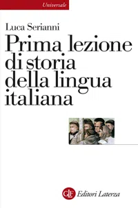 Prima lezione di storia della lingua italiana_cover