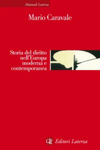 Storia del diritto nell'Europa moderna e contemporanea_cover