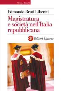 Magistratura e società nell'Italia repubblicana_cover