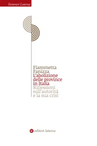 L'abolizione delle province in Italia_cover