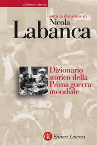 Dizionario storico della Prima guerra mondiale_cover