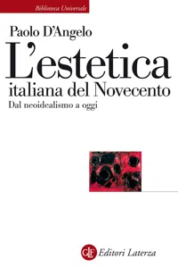 L'estetica italiana del Novecento_cover