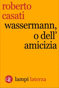 Wassermann, o dell'amicizia_cover