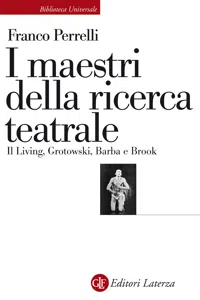 I maestri della ricerca teatrale_cover