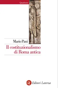 Il costituzionalismo di Roma antica_cover