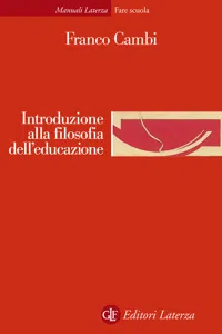 Introduzione alla filosofia dell'educazione_cover