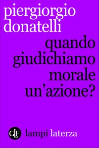 Quando giudichiamo morale un'azione?_cover