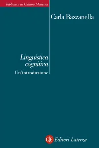 Linguistica cognitiva. Un'introduzione_cover