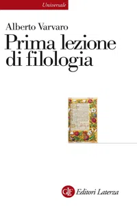 Prima lezione di filologia_cover