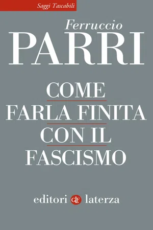 Come farla finita con il fascismo