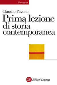 Prima lezione di storia contemporanea_cover