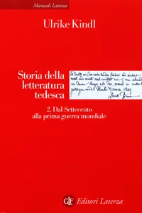 Storia della letteratura tedesca. 2. Dal Settecento alla prima guerra mondiale_cover