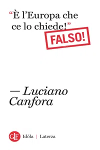 "È l'Europa che ce lo chiede!" Falso!_cover