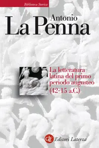 La letteratura latina del primo periodo augusteo_cover