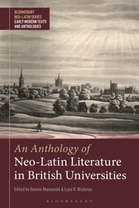 An Anthology of Neo-Latin Literature in British Universities_cover