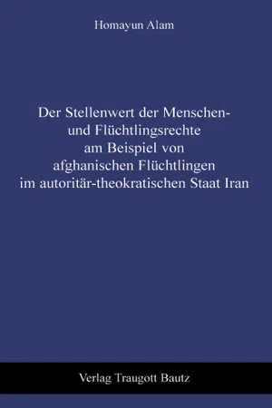 Der Stellenwert der Menschen- und Flüchtlingsrechte am Beispiel von afghanischen Flüchtlingen im autoritär-theokratischen Staat Iran