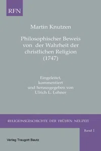 Philosophischer Beweis von der Wahrheit der christlichen Religion_cover