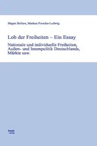 Lob der Freiheiten - Ein Essay_cover