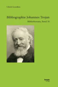 Bibliographie Johannes Trojan_cover