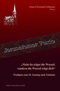 "Nicht du trägst die Wurzel, sondern die Wurzel trägt dich"_cover