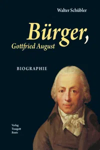 Bürger, Gottfried August BIOGRAPHIE_cover