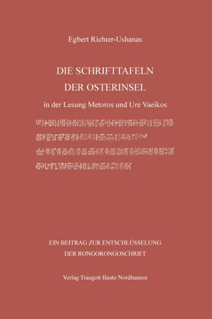 DIE SCHRIFTTAFELN DER OSTERINSEL