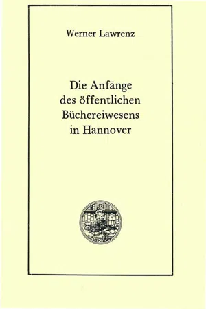 Die Anfänge des öffentlichen Büchereiwesens in Hannover