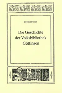 Die Geschichte der Volksbibliothek Göttingen_cover