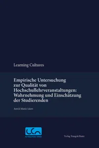 Empirische Untersuchung zur Qualität von Hochschullehrveranstaltungen: Wahrnehmung und Einschätzung der Studierenden_cover