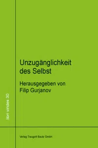 Unzugänglichkeit des Selbst_cover