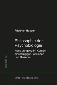 Philosophie der Psychobiologie_cover