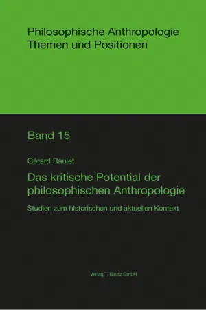 Das kritische Potenzial der philosophischen Anthropologie