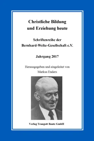 Christliche Bildung und Erziehung heute