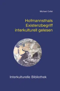 Hofmannsthals Existenzbegriff interkulturell gelesen_cover