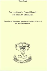 Eine norddeutsche Fürstenbibliothek des frühen 18. Jahrhunderts_cover