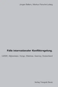 Fälle internationaler Konfliktregelung._cover