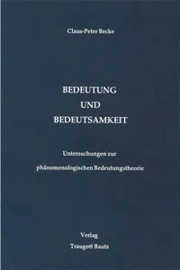 Bedeutung und Bedeutsamkeit_cover